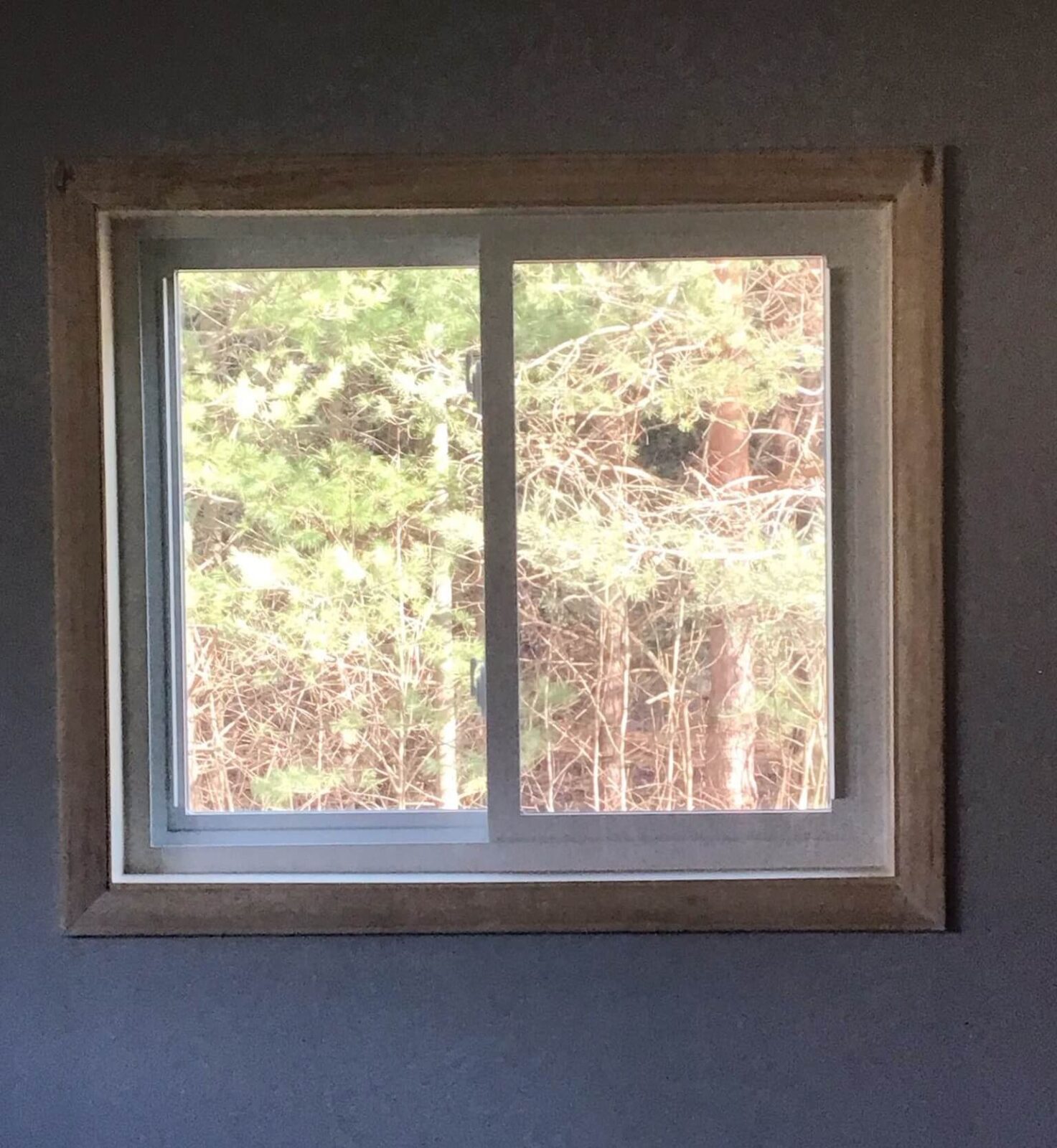 New two lite slider window- interior
