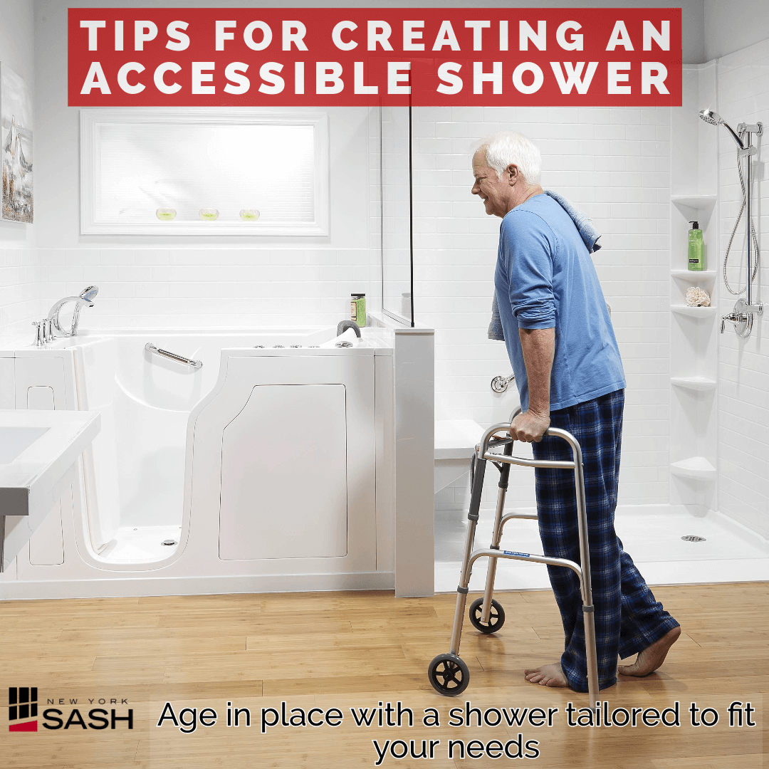 Tips for creating a safe & accessible shower.