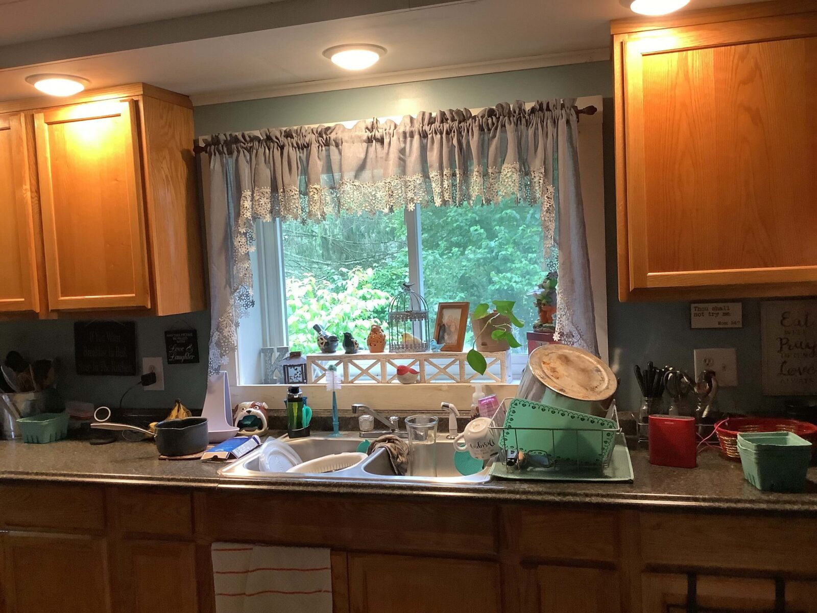 Kitchen window before