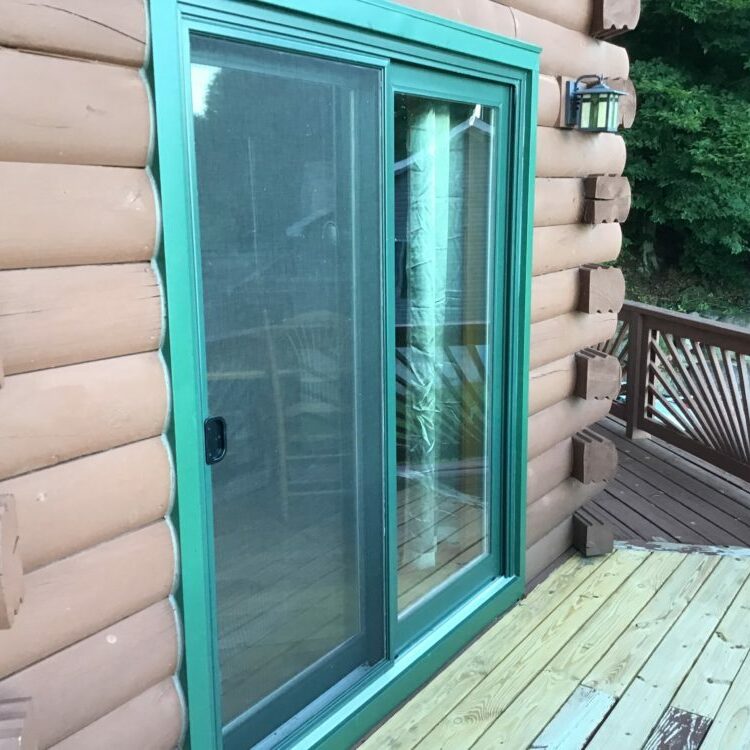 Colorful Sliding Glass door