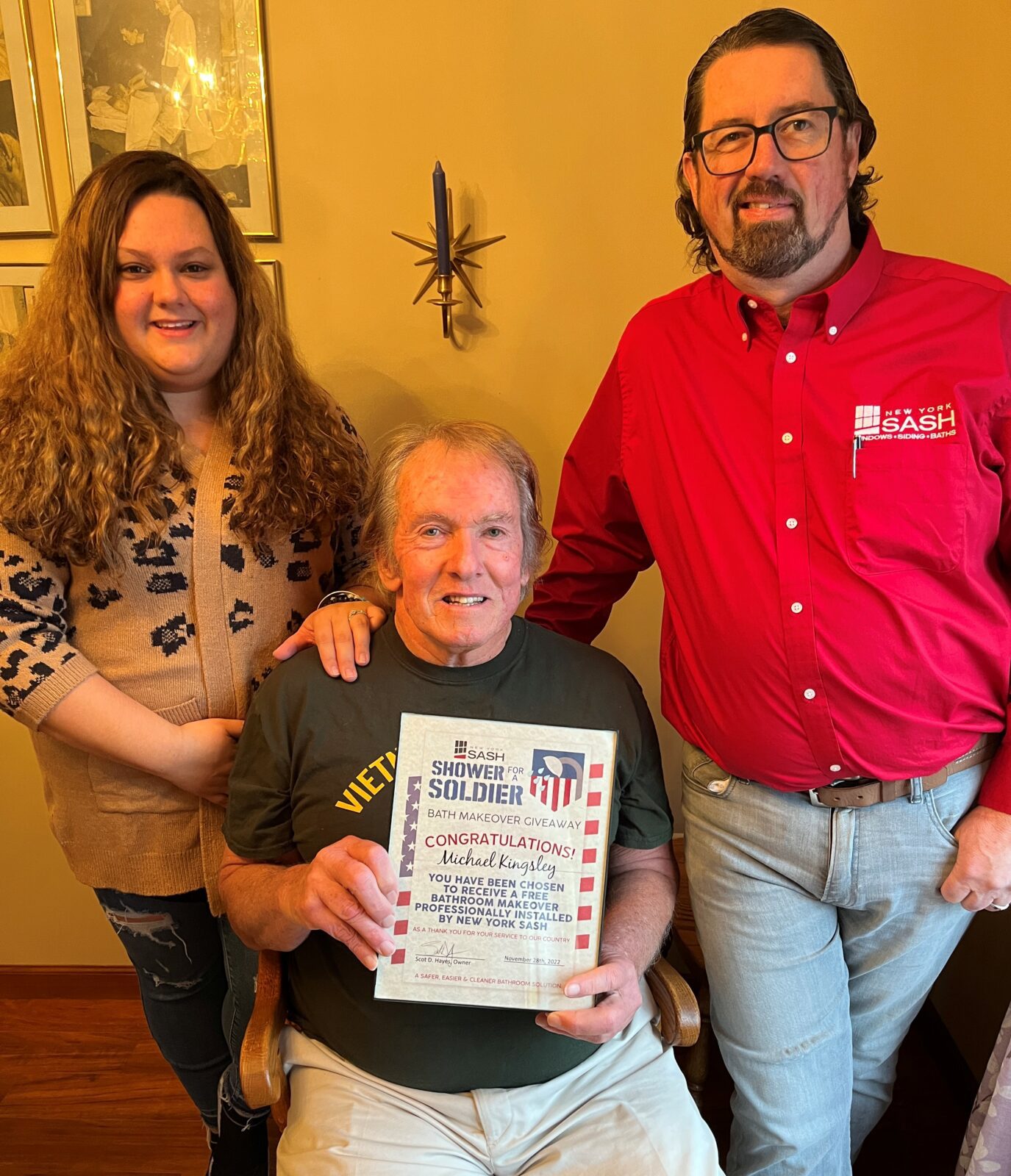 Scot with Michal and Megan