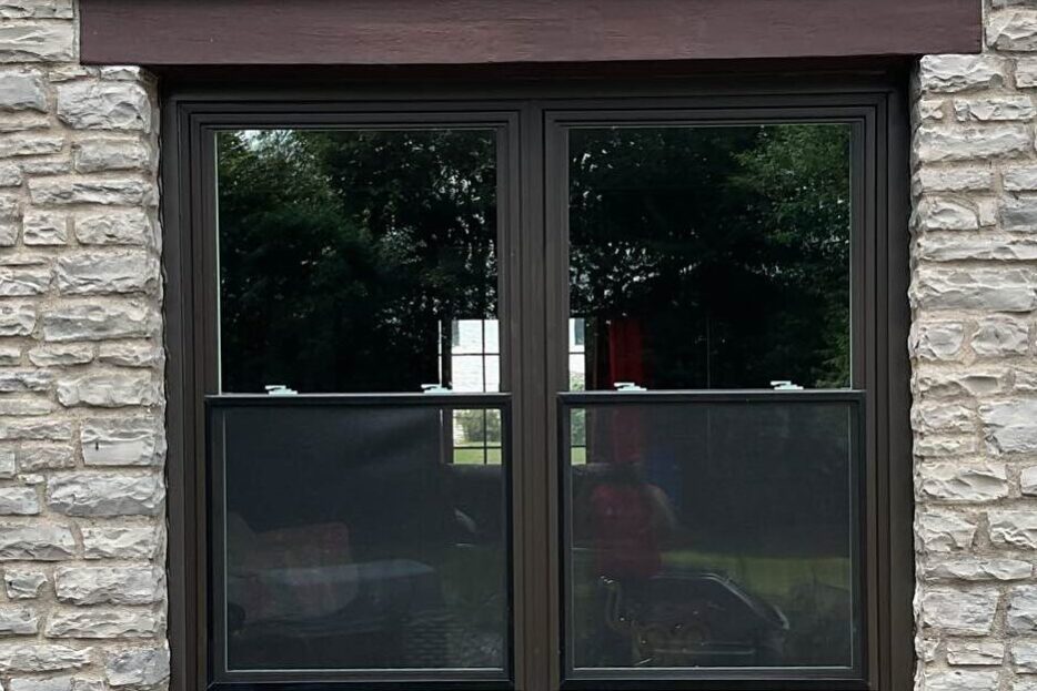 Secure and stylish double hung windows, installed by New York Sash in a beautiful home in Whitesboro, providing ventilation and light.