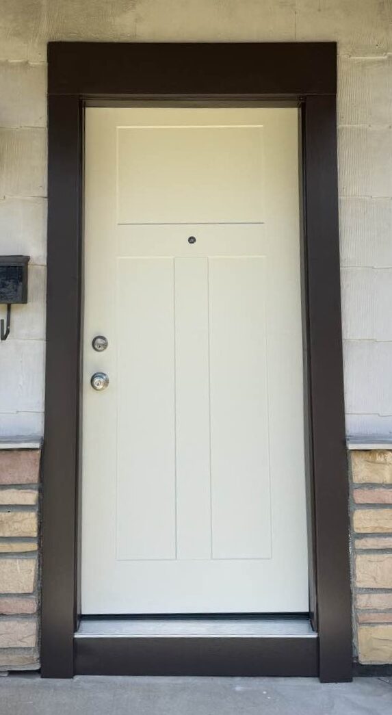 Utica, NY, entry door instillation by New York Sash