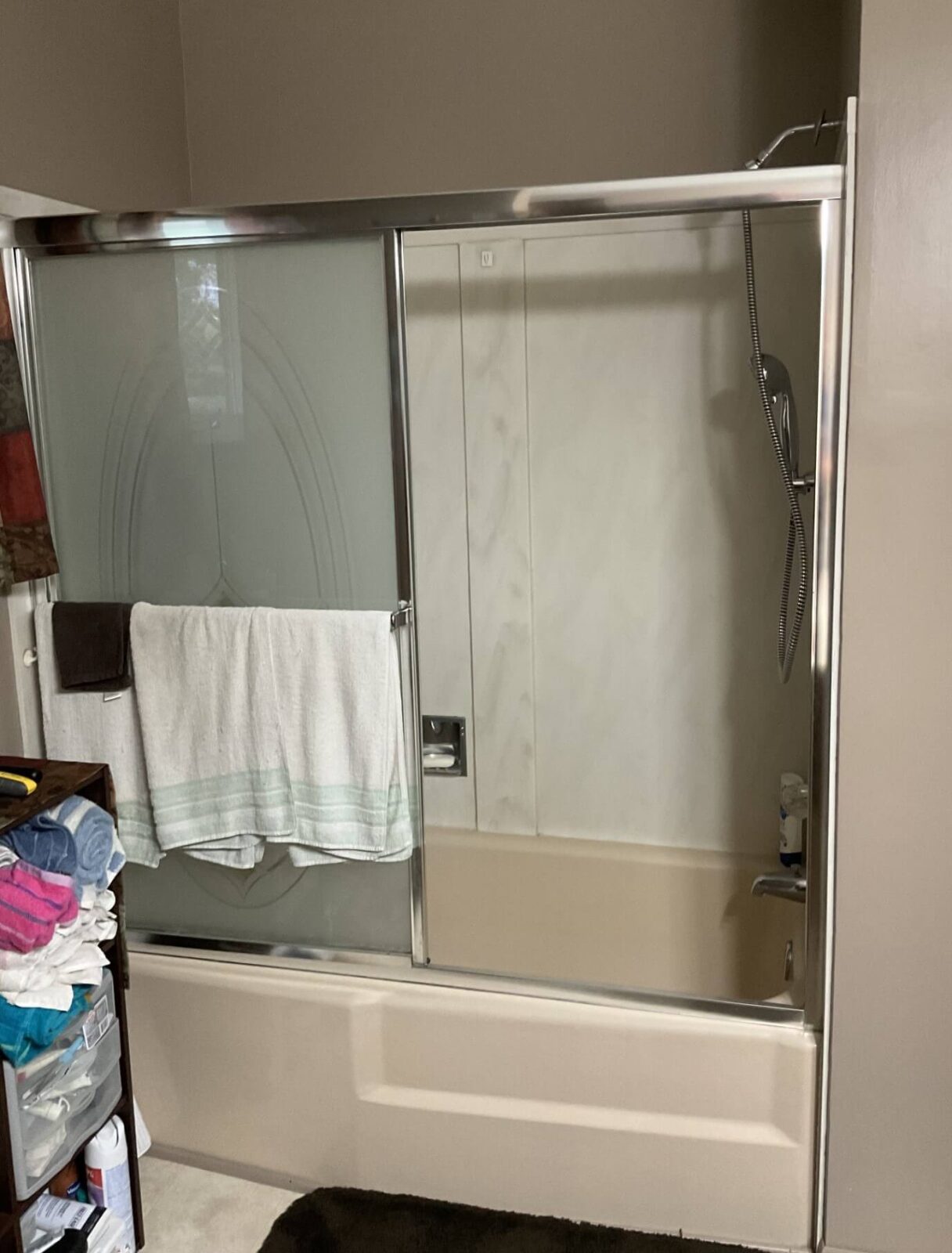 Bath Before Tub and shower before