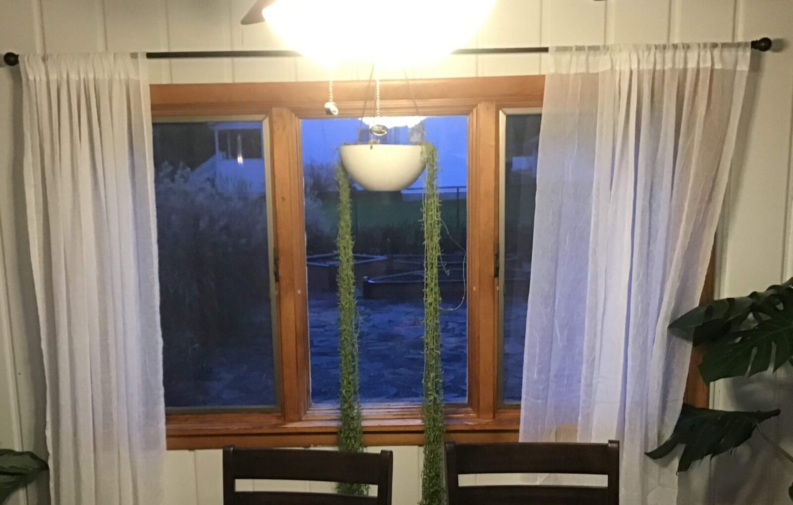 Casement window before-interior