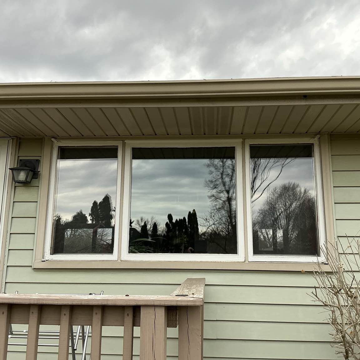 Old picture window in a Syracuse, NY, home.